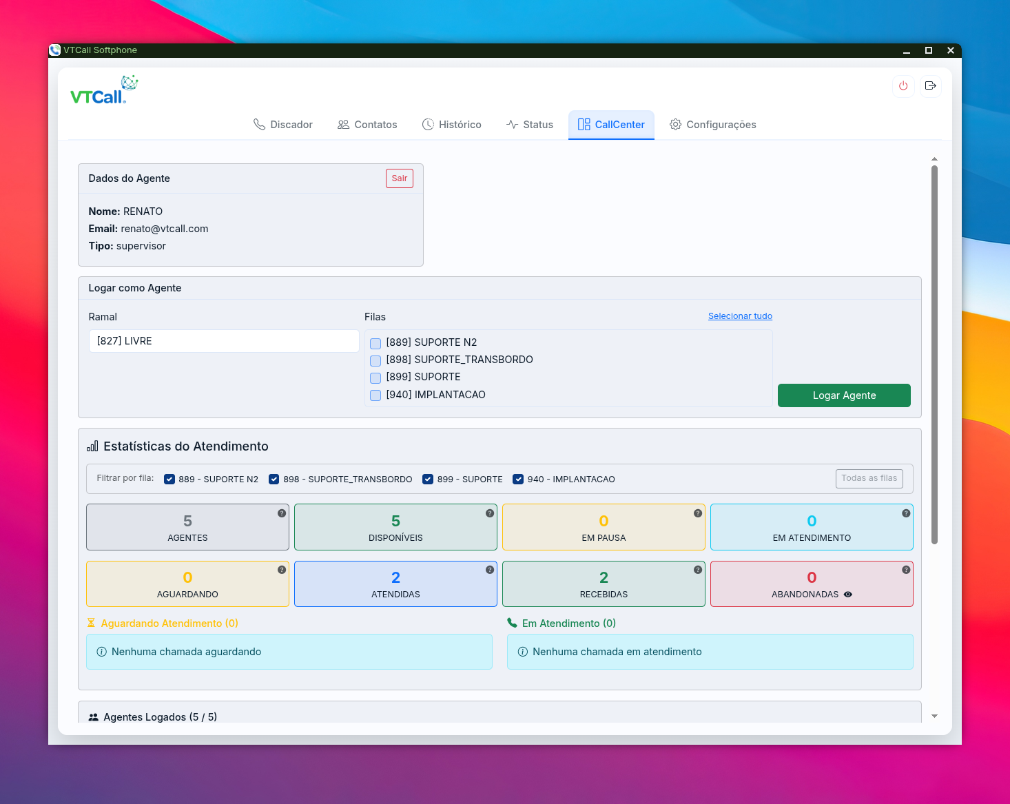 Painel de supervisão
